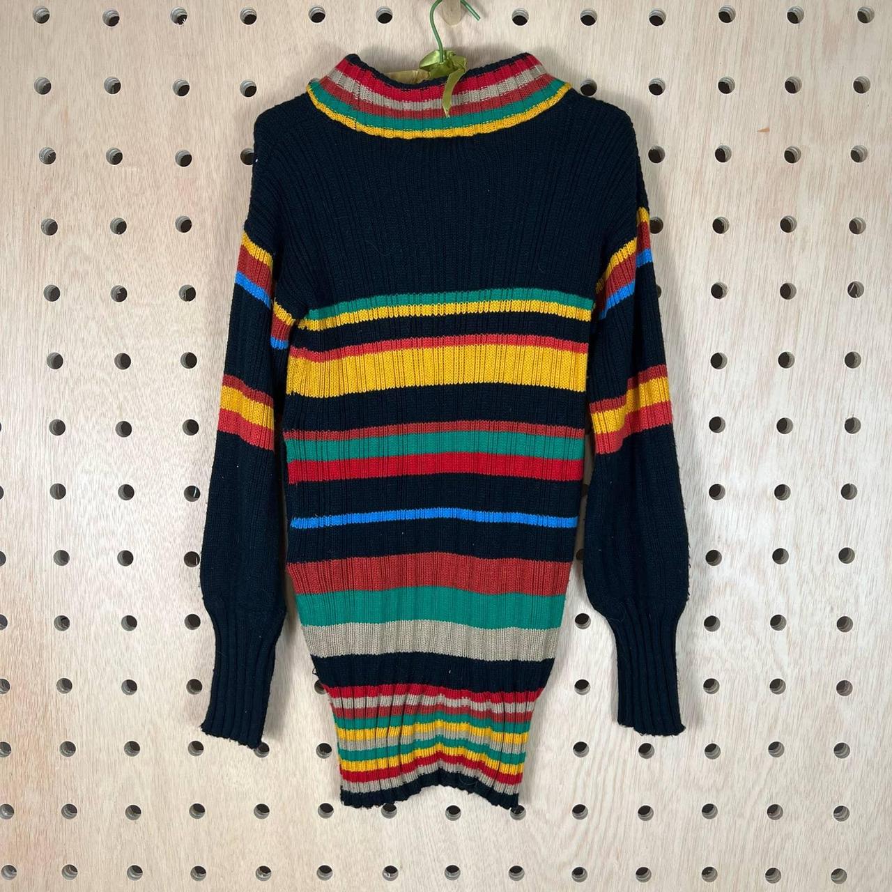 Vintage sears knit 70s sweater Cuffed mock neck top,... - Depop