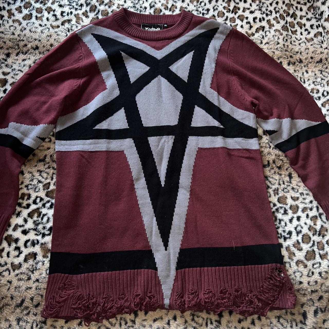 Killstar star crux knit sweater! 🥀🖤✨, (Only worn...