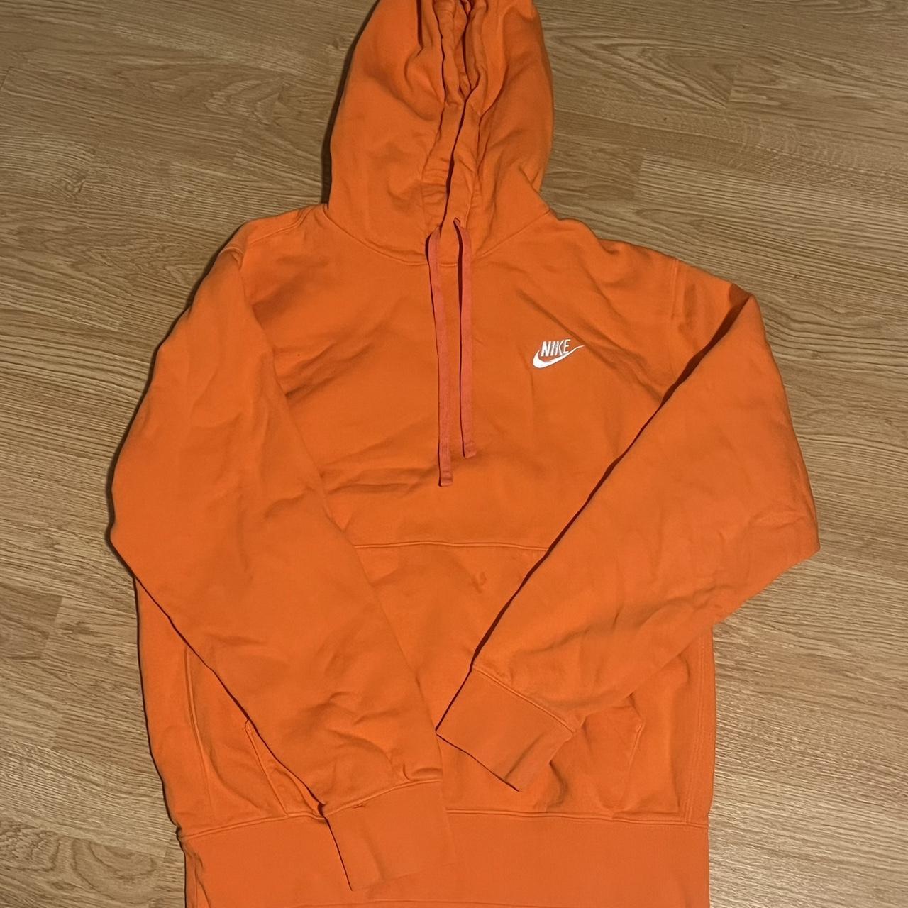 orange nike hoodie