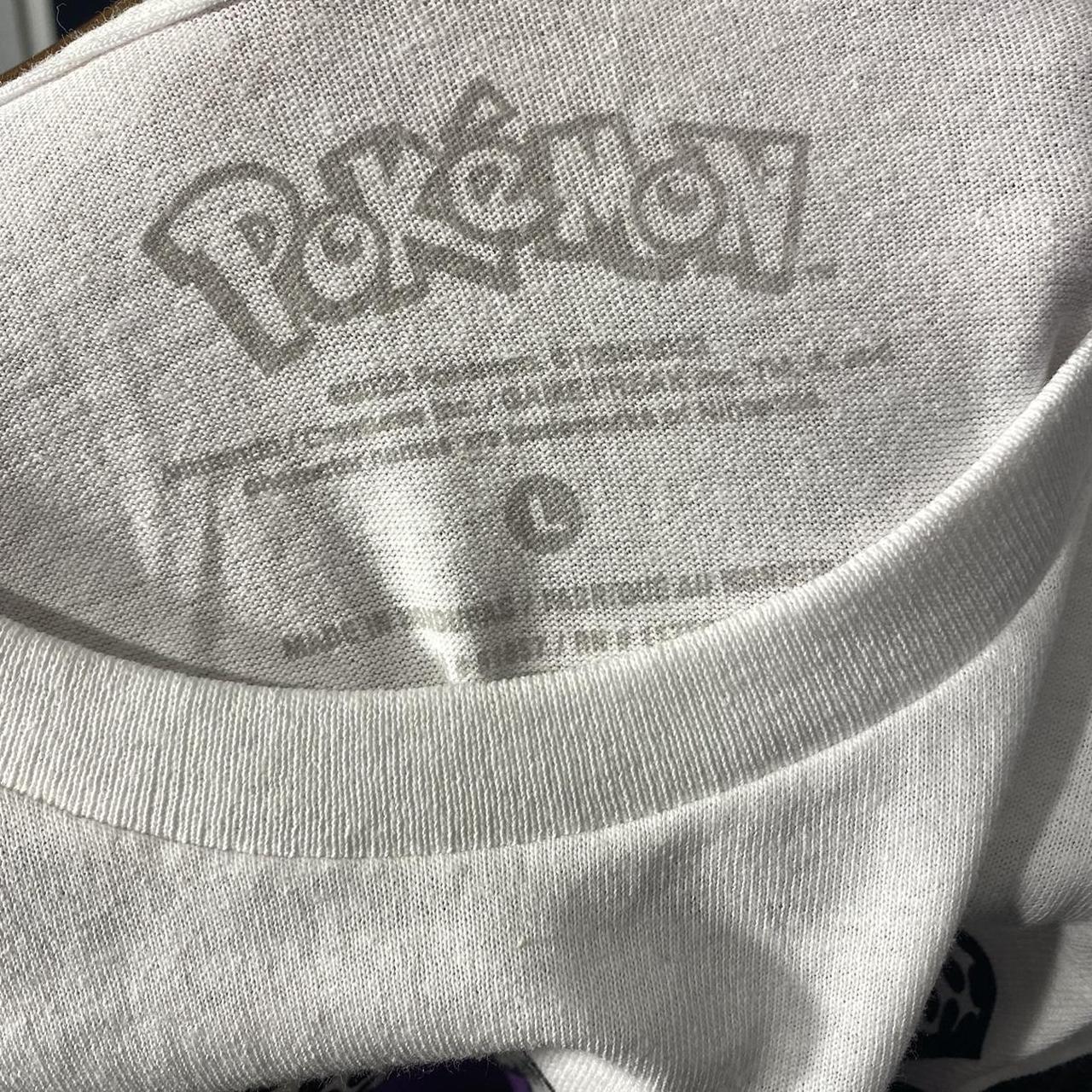 Pokémon Men's White and Purple T-shirt | Depop