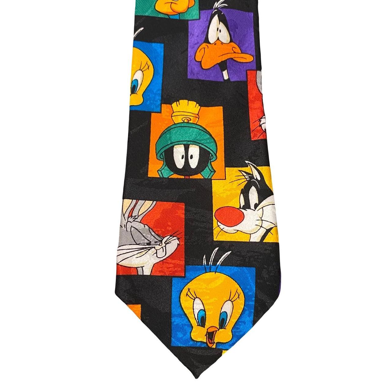 Vintage Looney Tunes Neck Tie 1995 Looney Tunes... - Depop