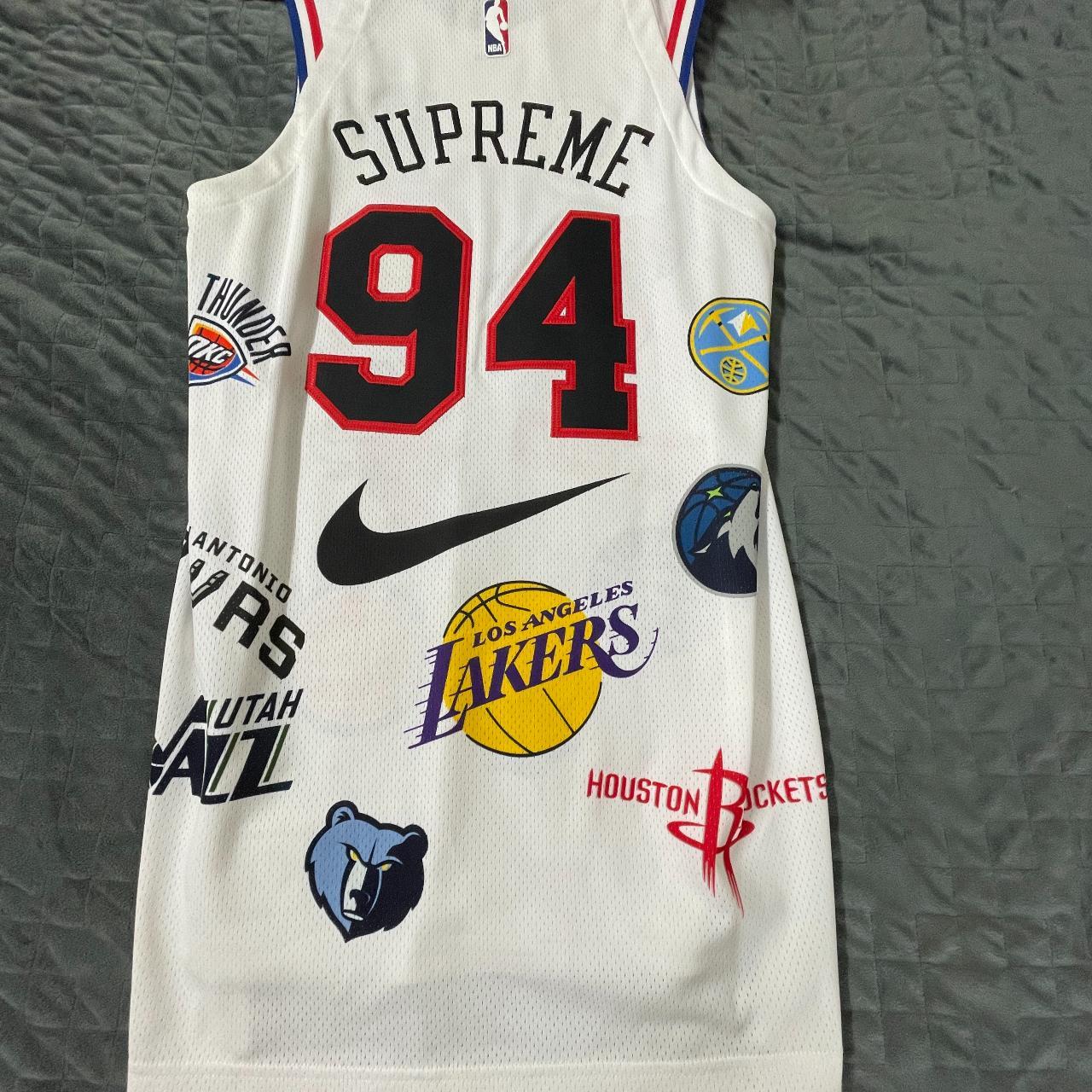 Authentic Supreme x Nike NBA Jersey Hypebeast... - Depop