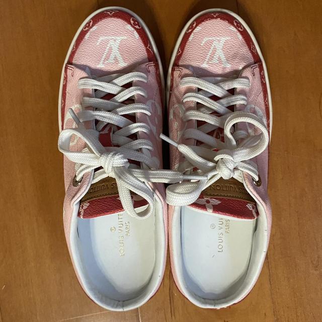 Louis Vuitton trainer monogram sneakers Brand: - Depop