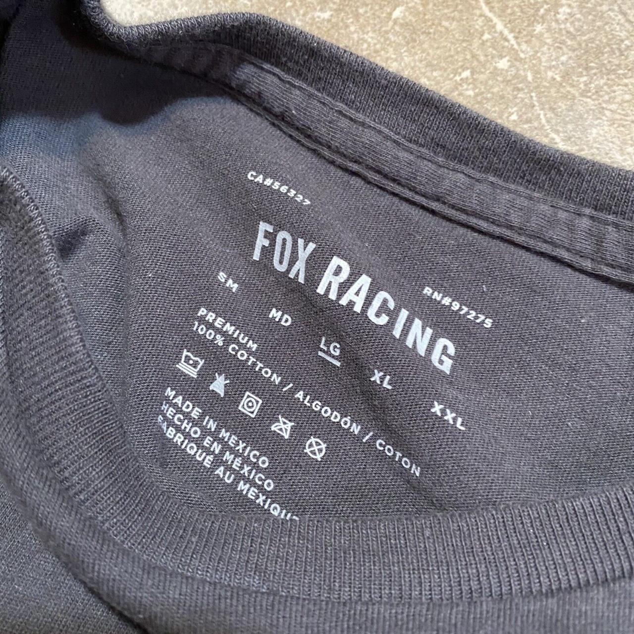 Fox Racing Men's Grey T-shirt | Depop