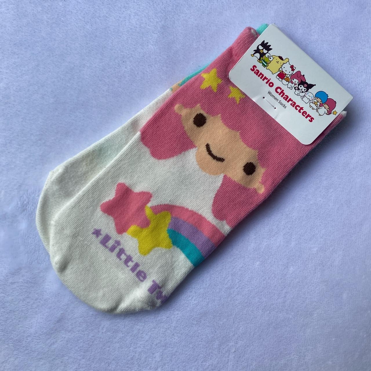 Sanrio Little Twin Stars socks ! one blue & one pink... Depop