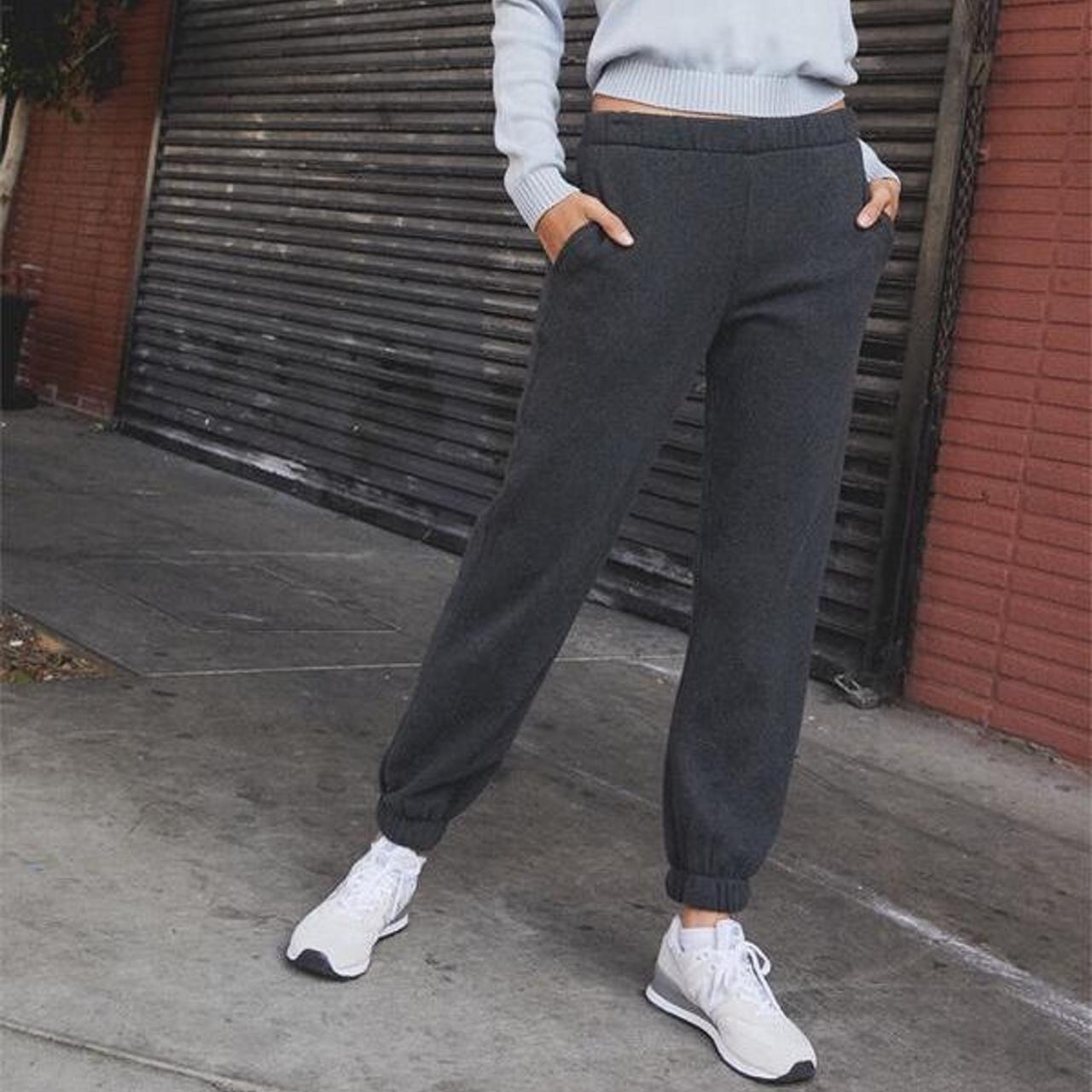 Brandy Melville Women's Grey Joggerstracksuits Depop