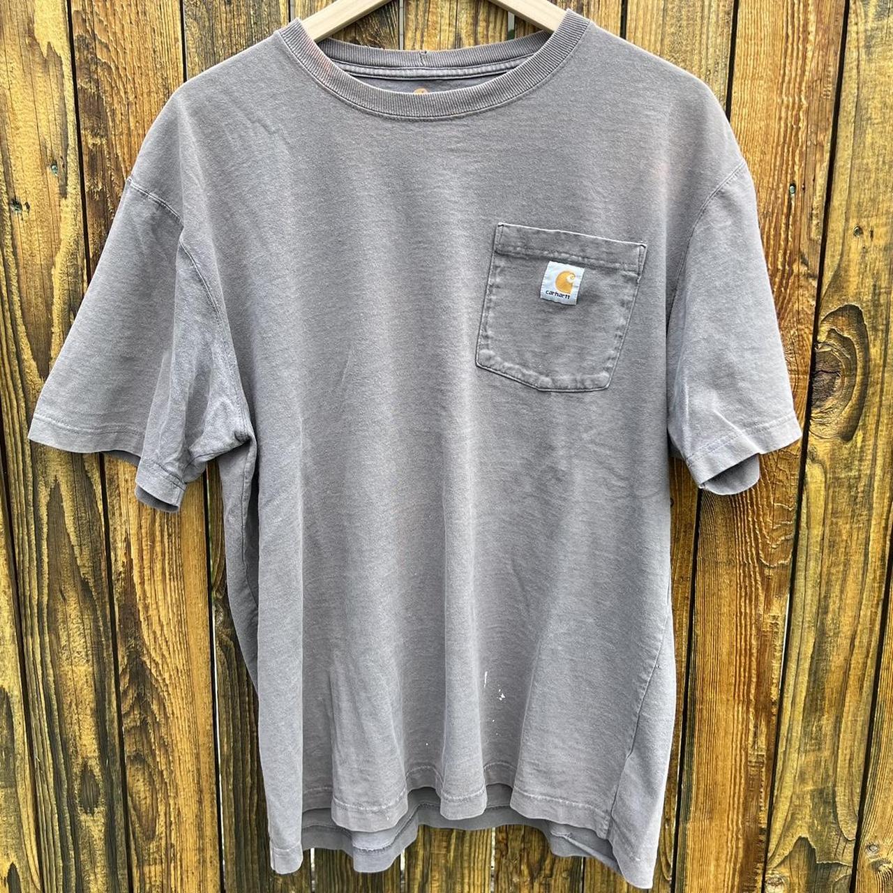 Carhartt Men's Grey T-shirt | Depop