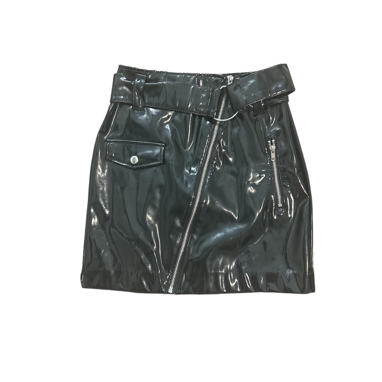 H&m pvc skirt best sale