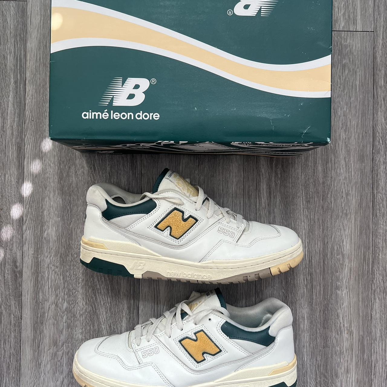 new balance 550 green size 12