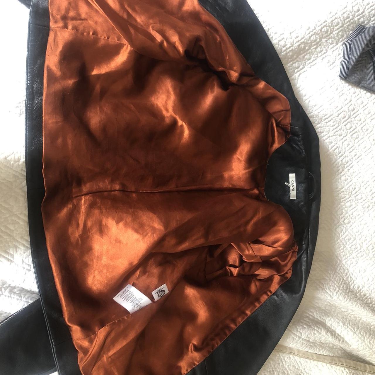 Gorgeous GANNI cropped biker jacket with a