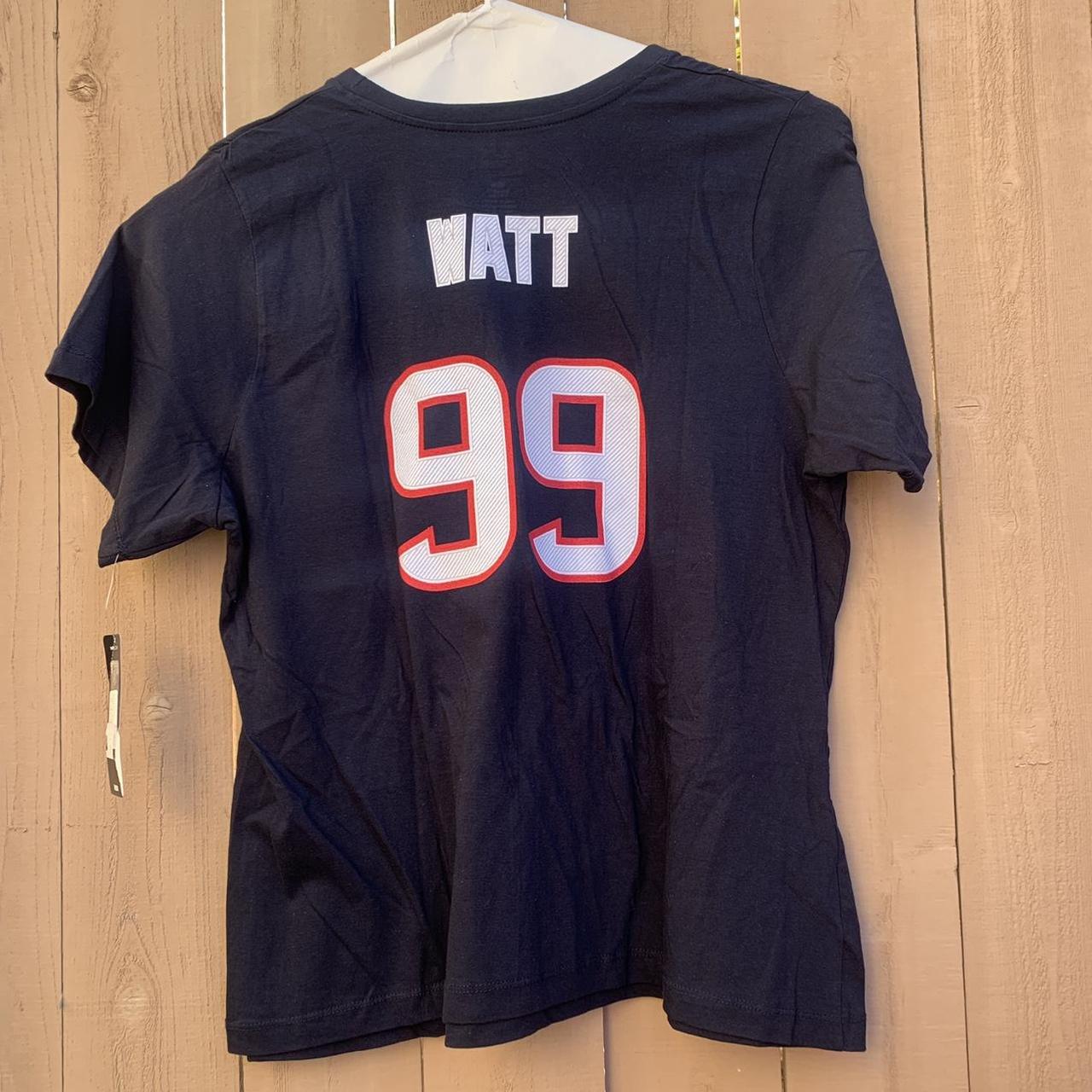 Houston Texans Womens T-Shirt 99 JJ Watt Navy Blue NFL Team Apparel 2XL