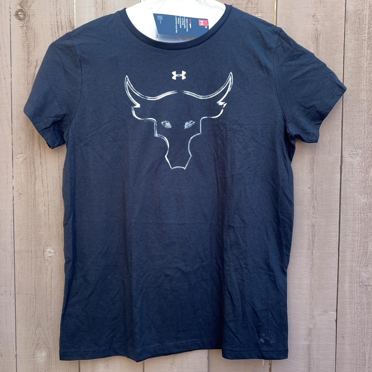 Under Armour Women's Black T-shirt - loose - Depop