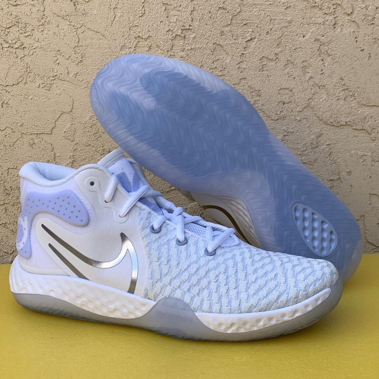 Nike men's white trainers Nike KD Trey 5 VIII... - Depop