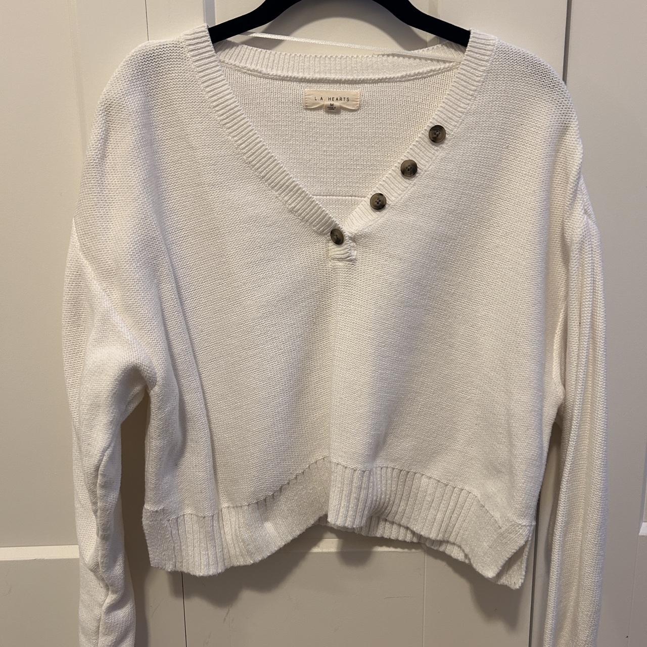 L.A hearts White sweater from pacsun - Depop