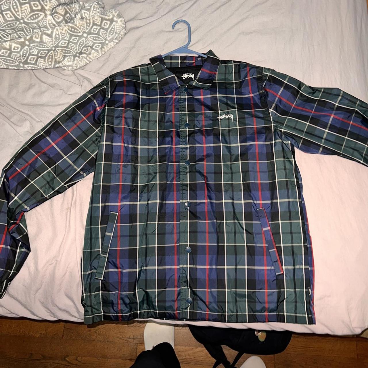 Stussy sale plaid jacket