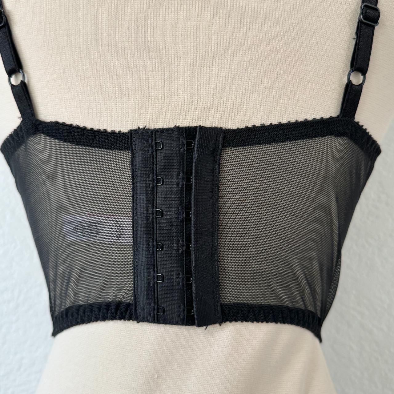 🖤Vintage 90s Victoria's Secret Black Velvet Bustier - Depop