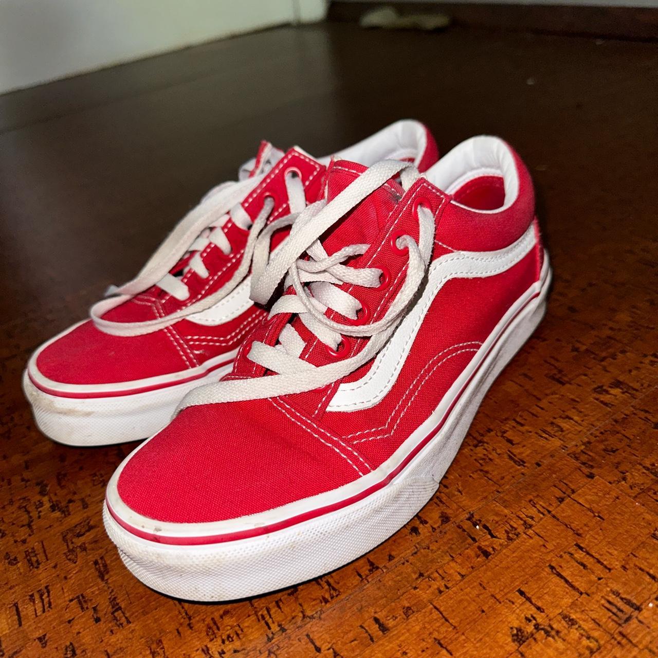 Red vans best sale size 5