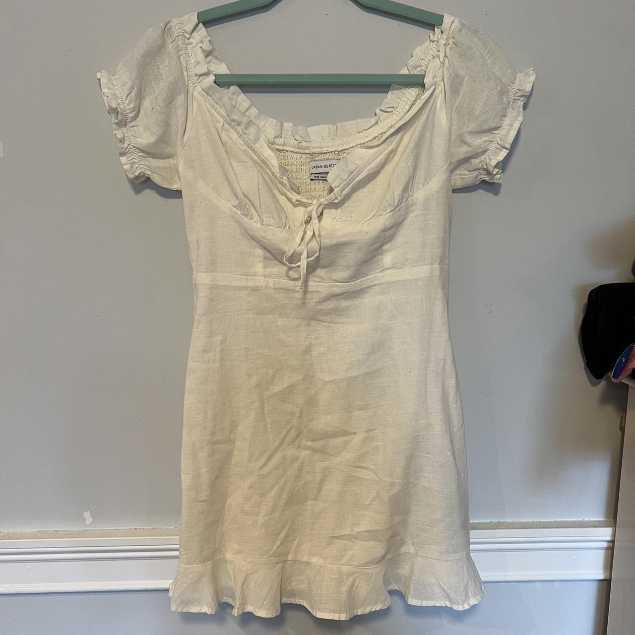 Urban Outfitters white dress perfect for sorority - Depop