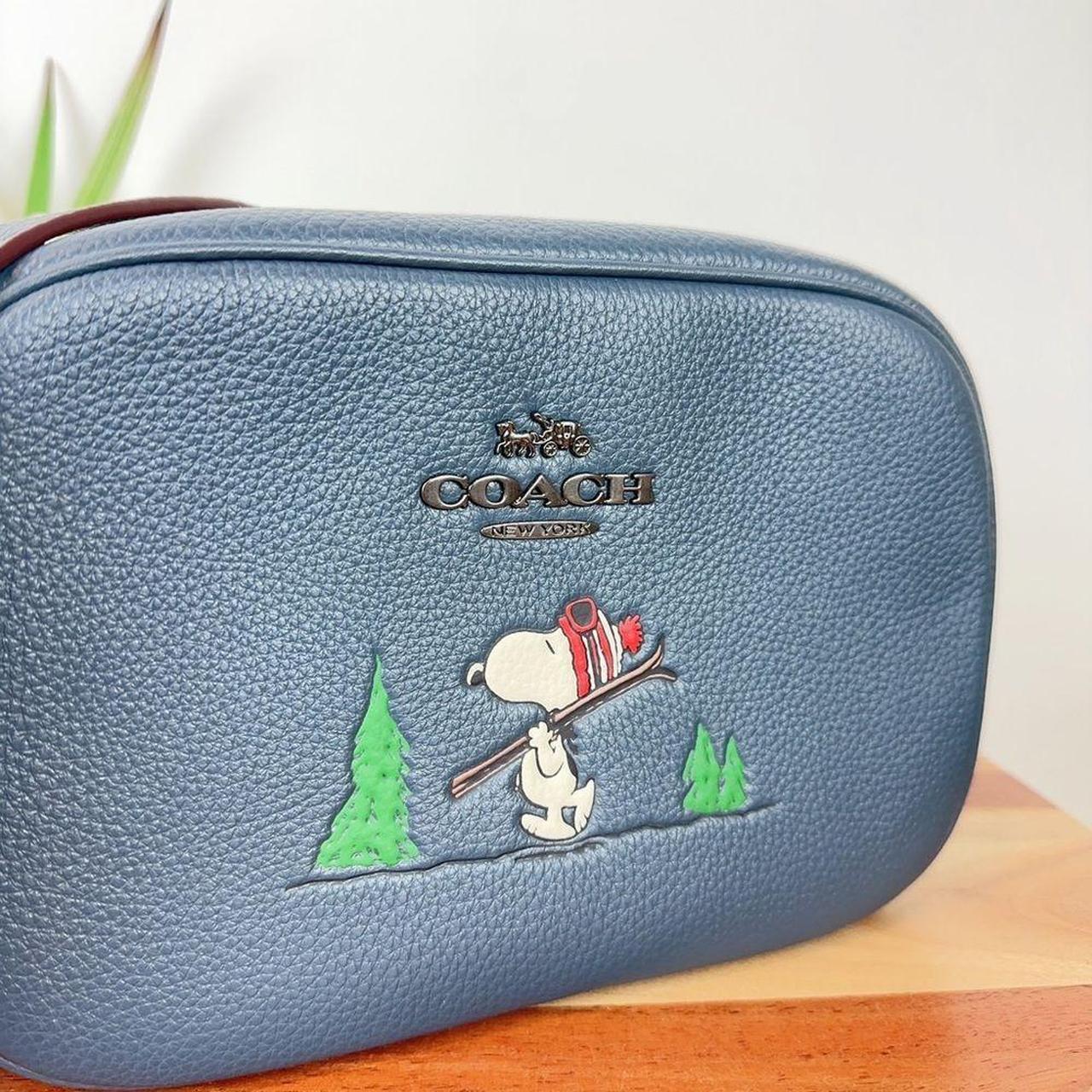 Coach x Peanuts Jamie Camera Bag with Snoopy Ski Motif