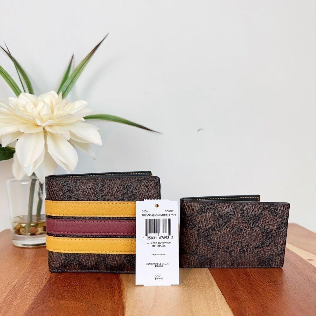 Coach best sale mahogany wallet