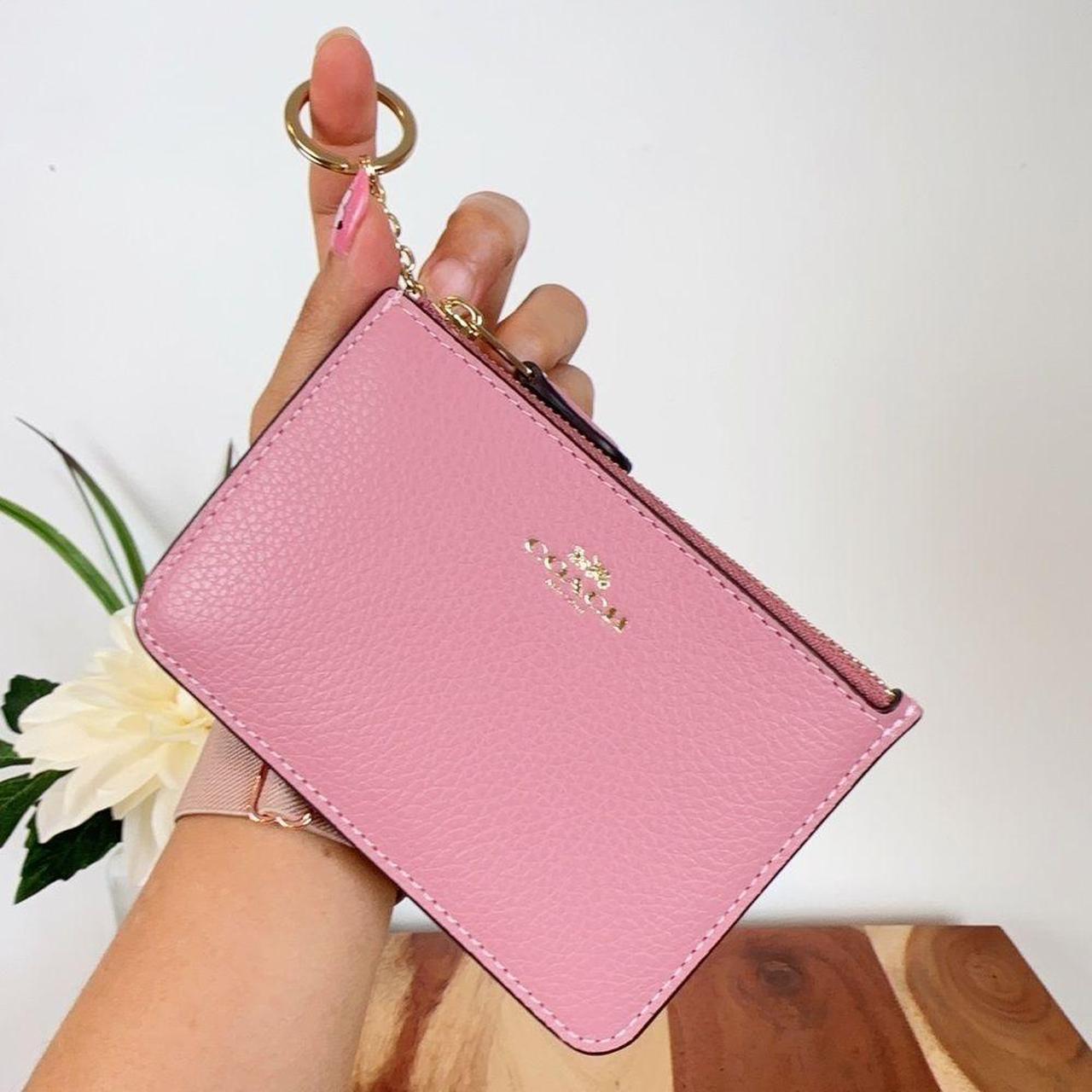 New Coach Authentic Pink Flowers Wallet