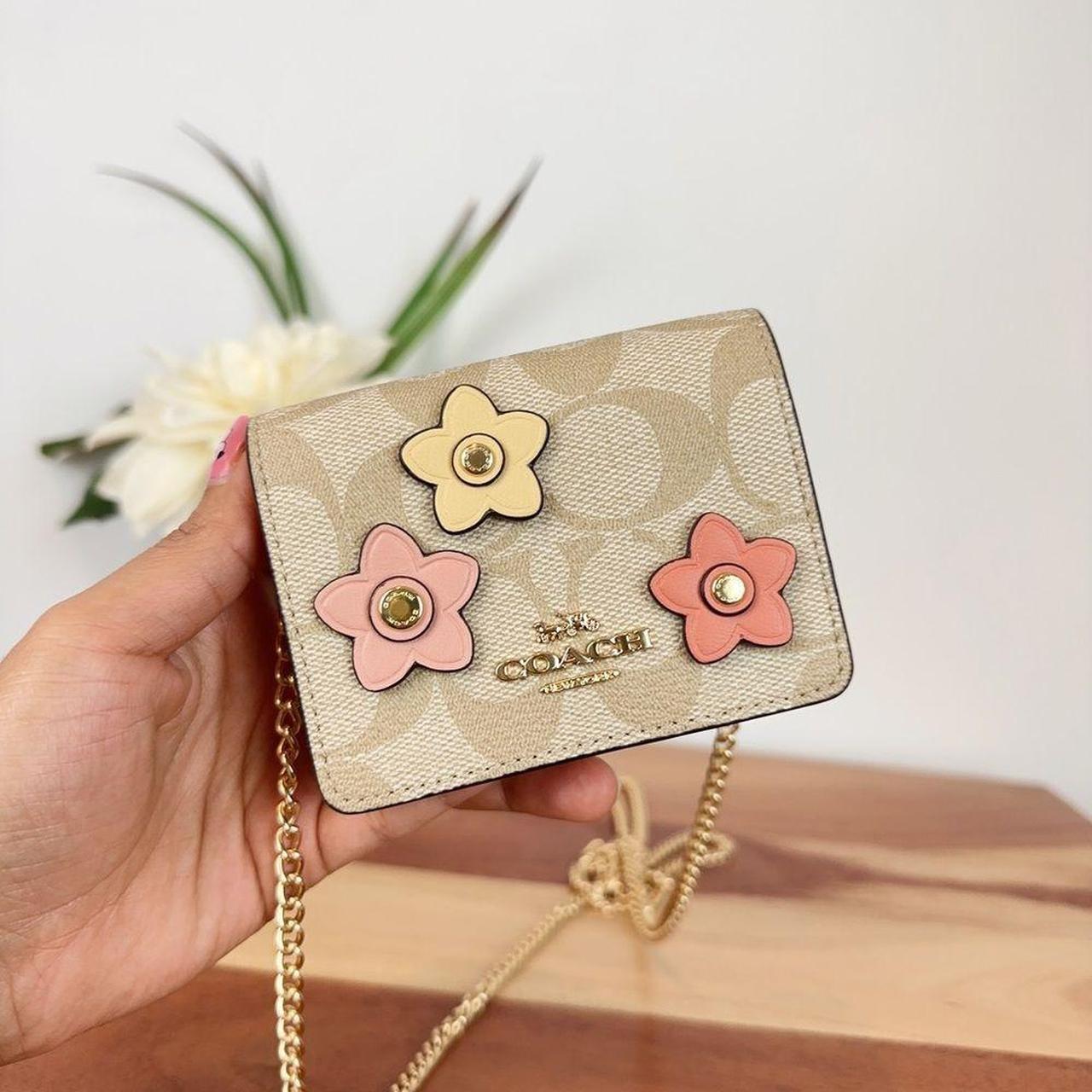 COACH Mini Wallet On A Chain In Signature Canvas