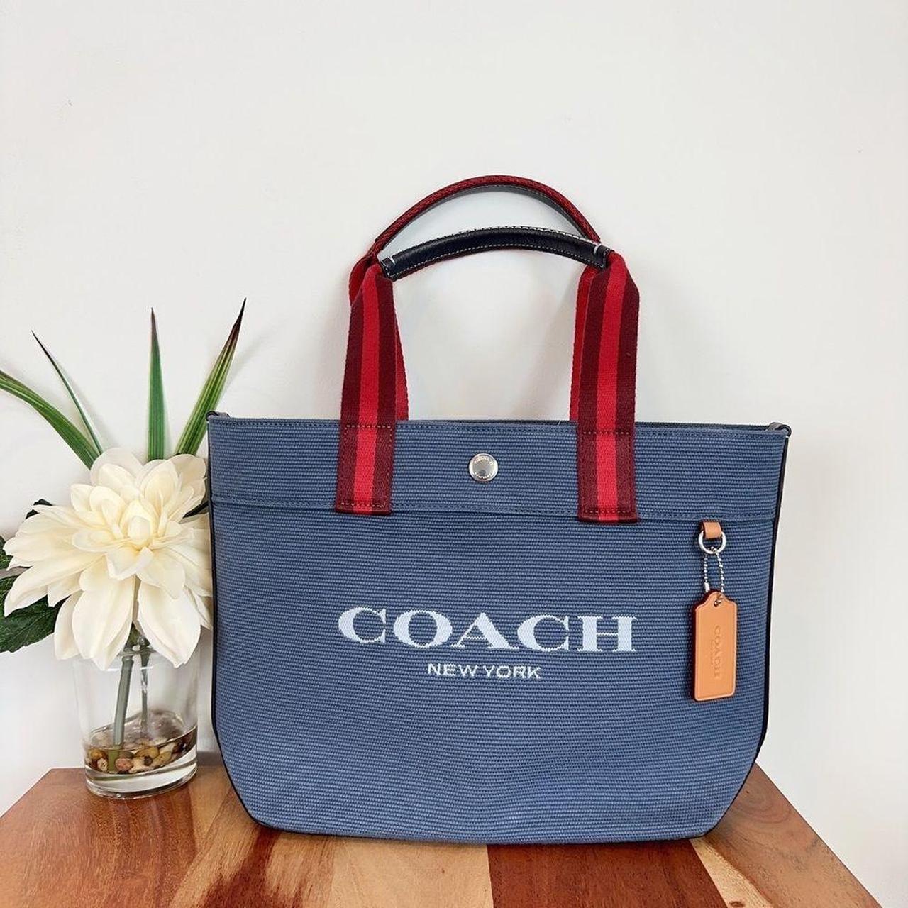 Coach, Bags, Coach Canvas Denim Tote