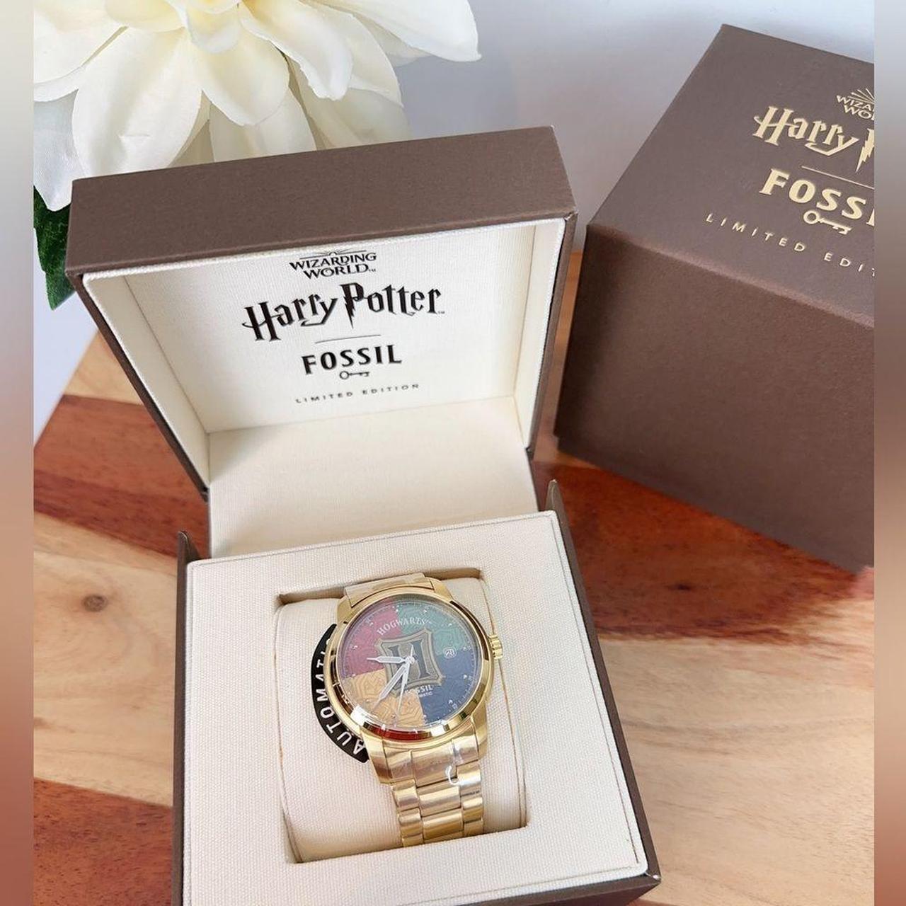 Fossil Unisex Limited Edition Harry Potter Gold-Tone Stainless Steel  Bracelet Watch, 43mm - Macy's