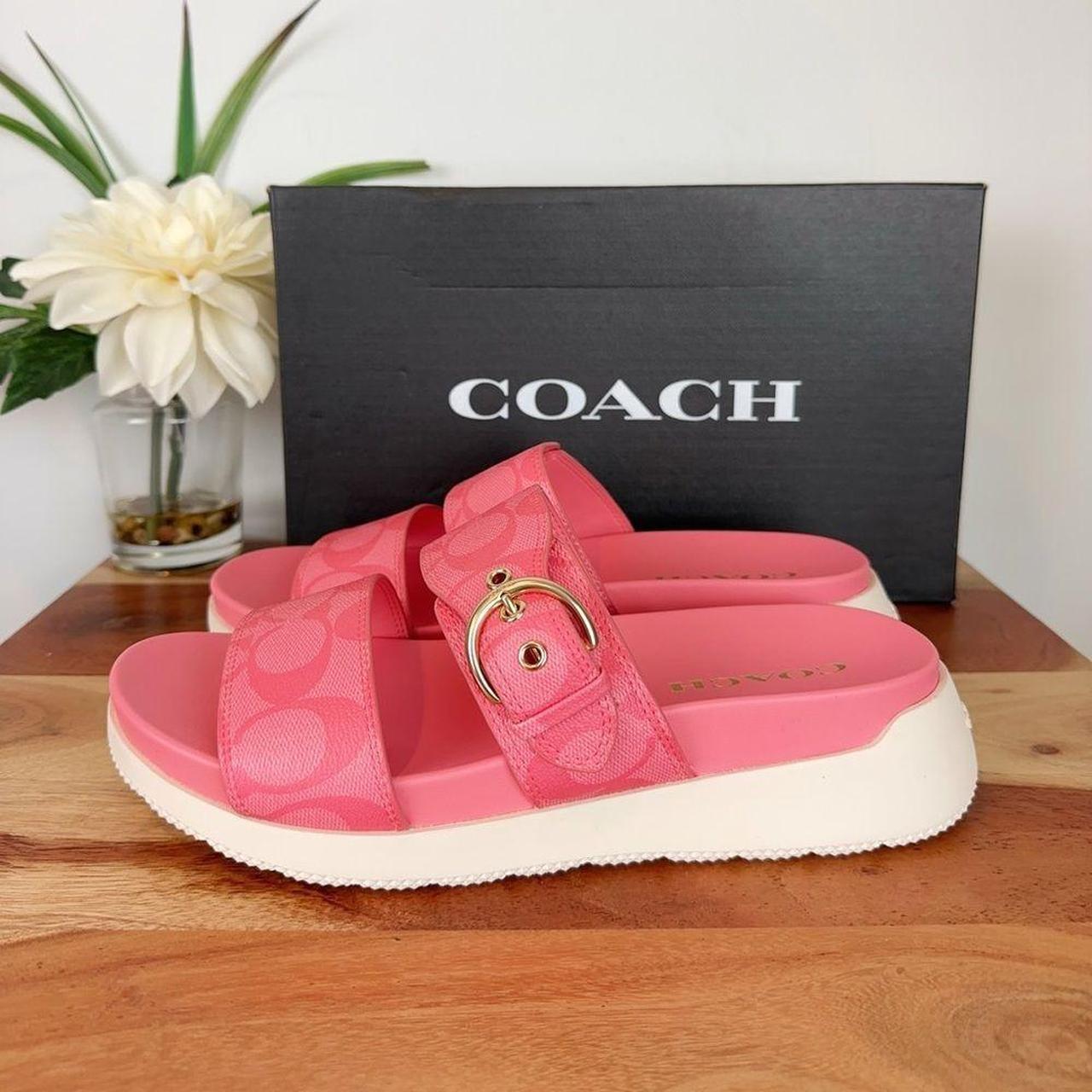 Coach Gable offers leather sandals Size 5B