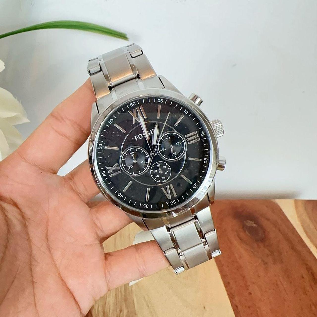 NWT Fossil Flynn Chronograph Stainless Steel Watch