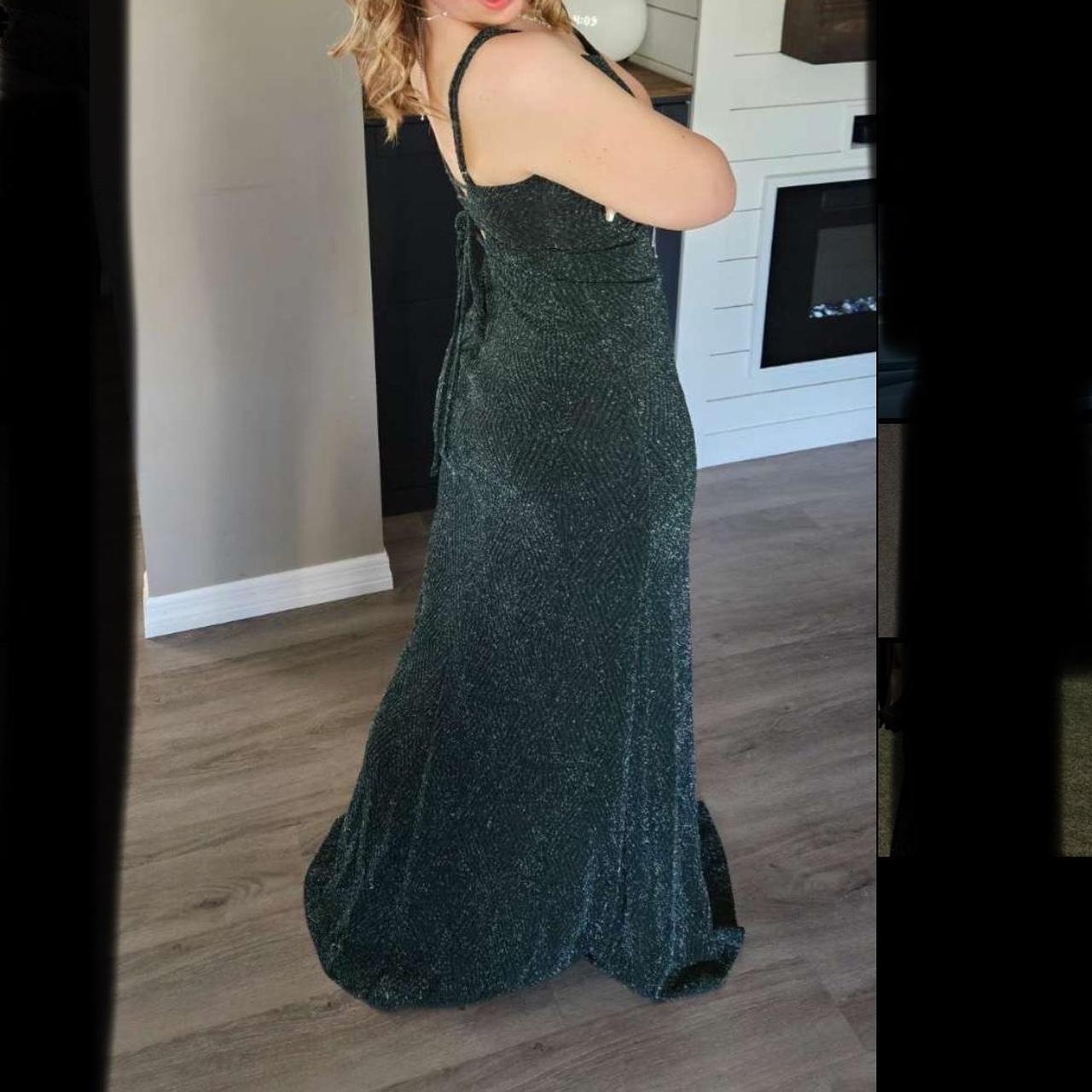 Dark green sparkly prom dress from Dillards Brand... - Depop