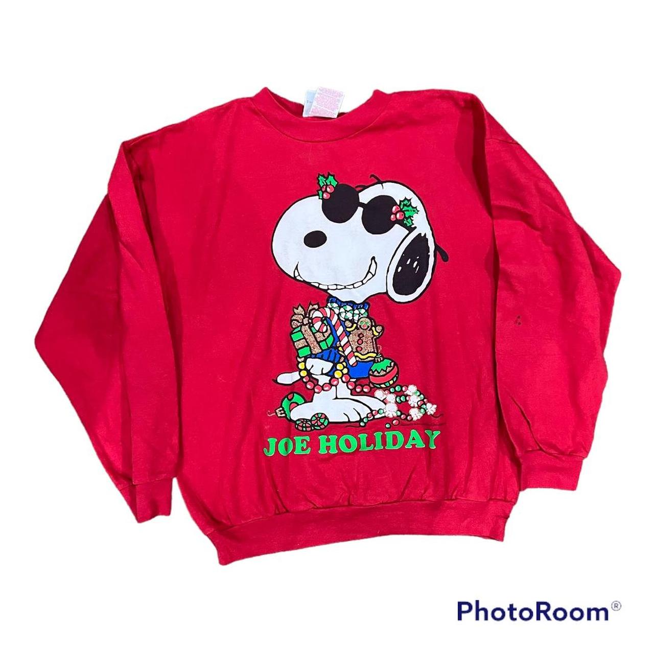 Vintage Peanuts Christmas Sweatshirts size medium in... Depop