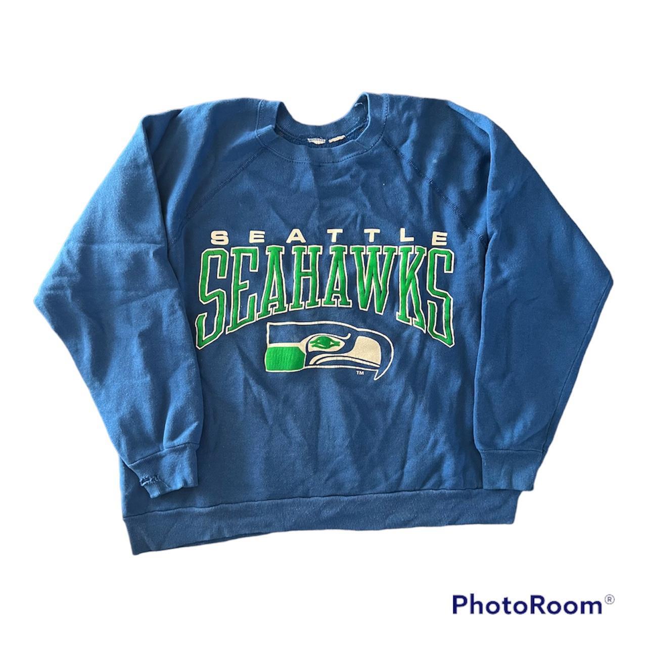 Vintage Seattle Seahawks sweatshirt. No size tag but