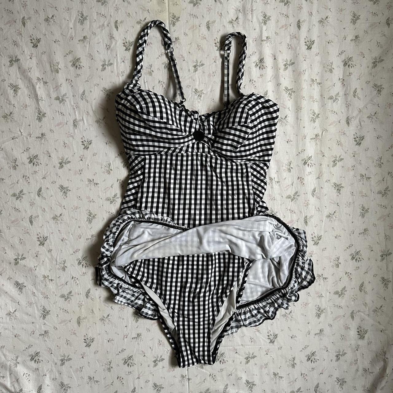 Vintage gingham bathing suit dress by Coco Rave!... Depop