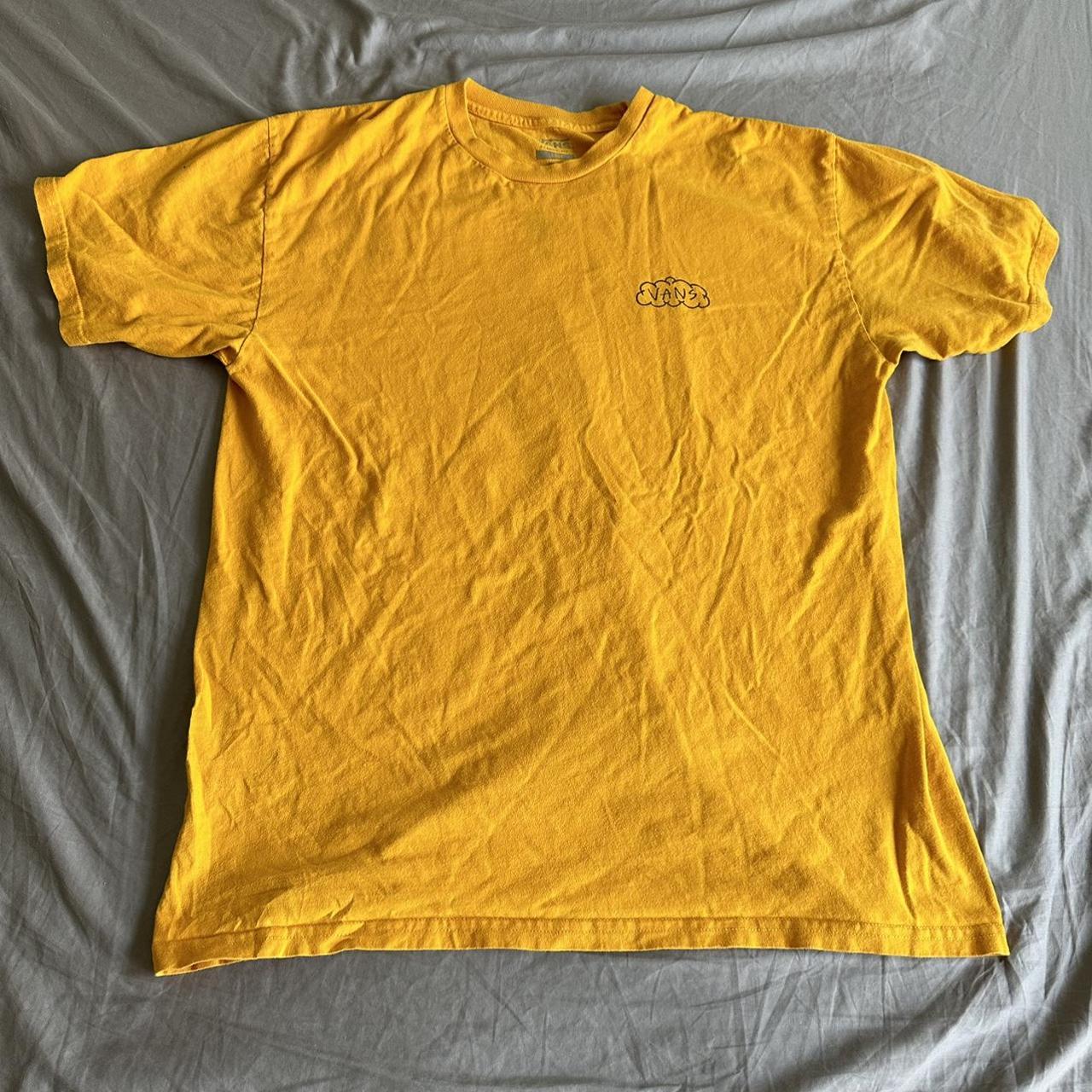 Vans Men's Yellow T-shirt | Depop