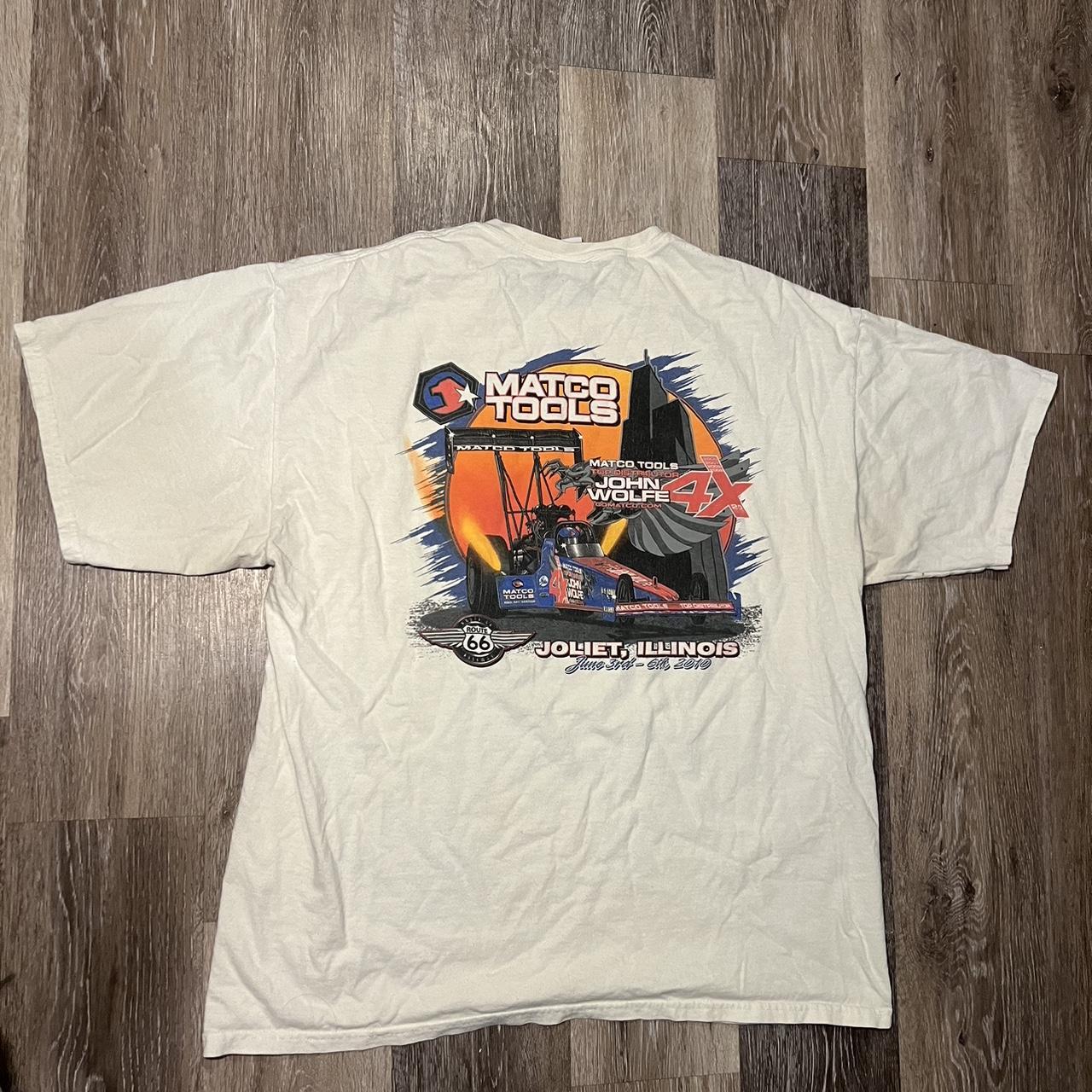 Racing graphic TShirt - Depop