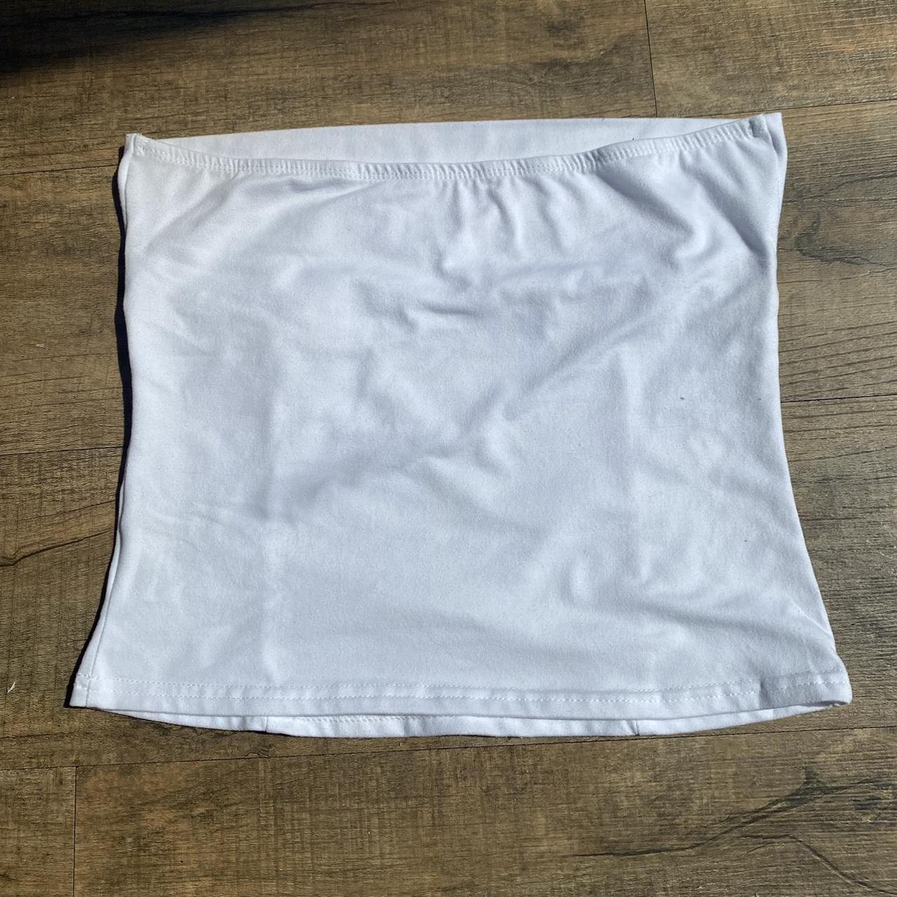 Tube top white corset Size is S but fits both S and... - Depop