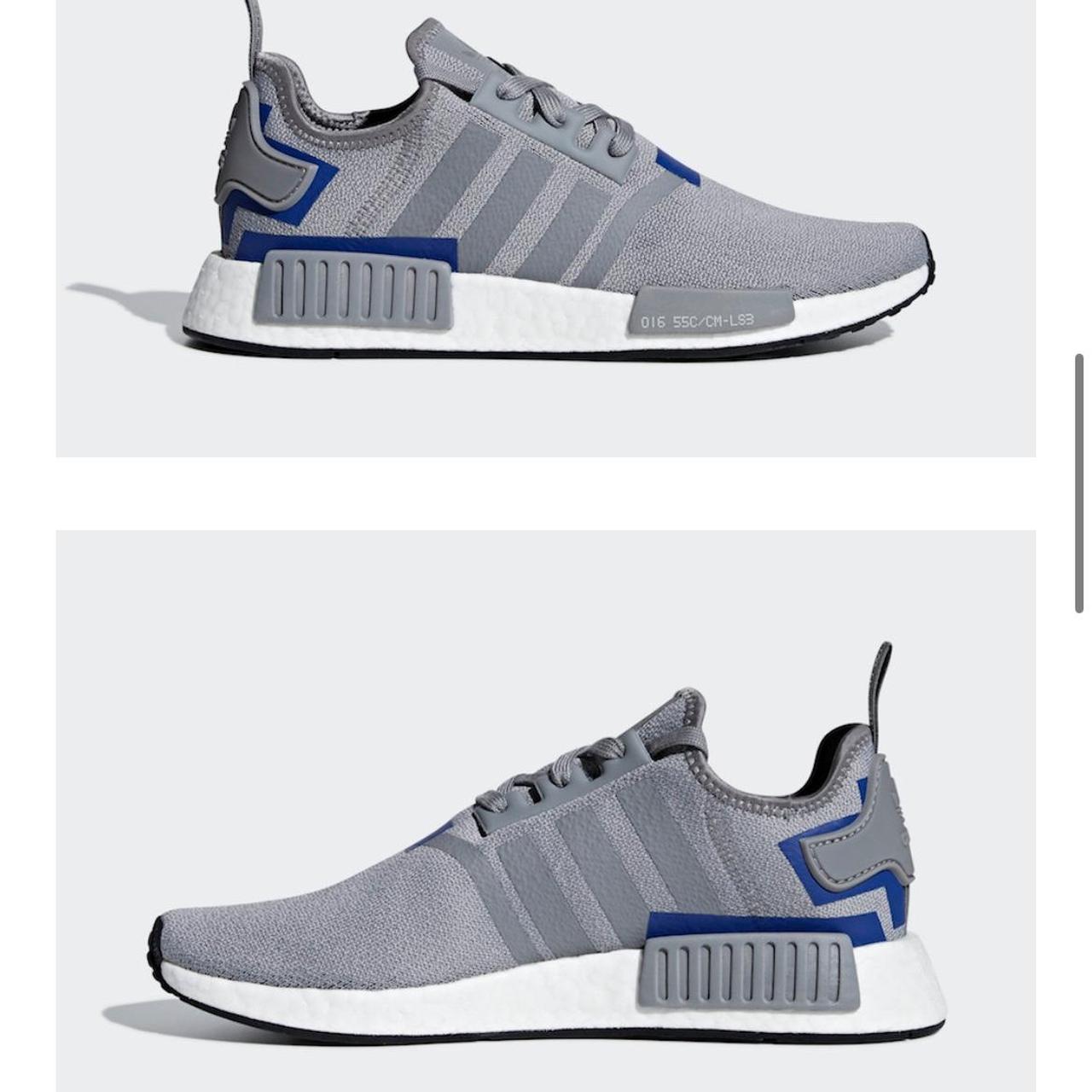 Adidas NMD Grey Blue White Size US 11 Size UK. Depop