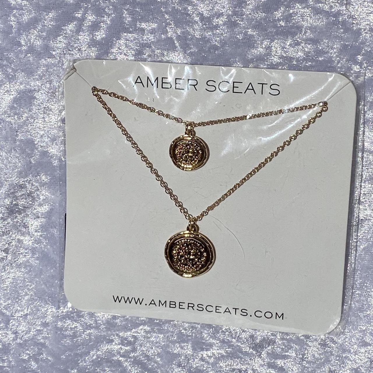 Amber sceats deals double coin necklace