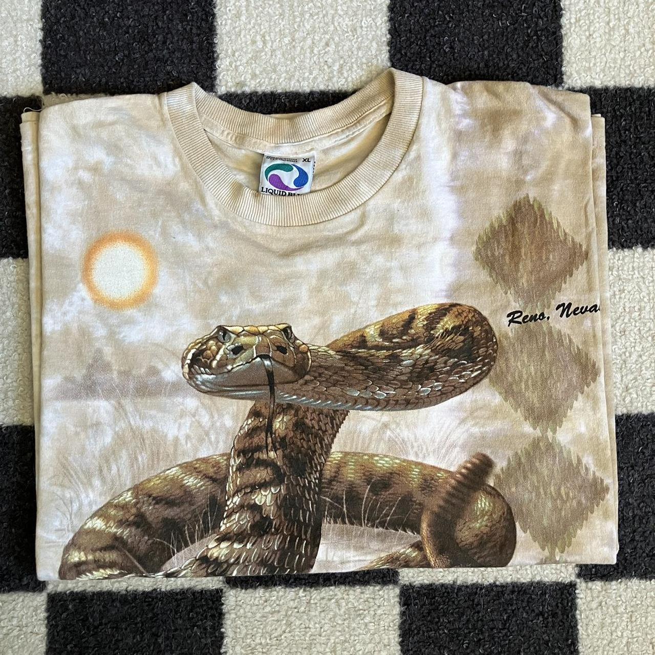 Vintage 2000 Liquid Blue Brian Fox Rattlesnake... - Depop