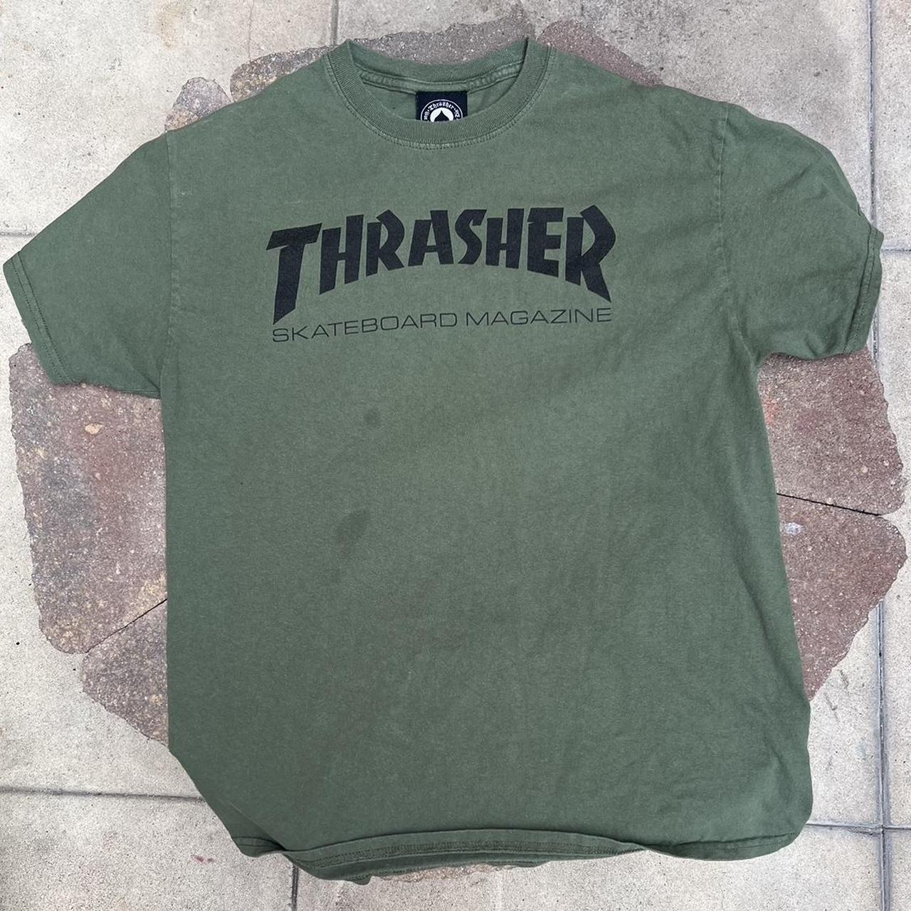 Another Thrasher Shirt M olive