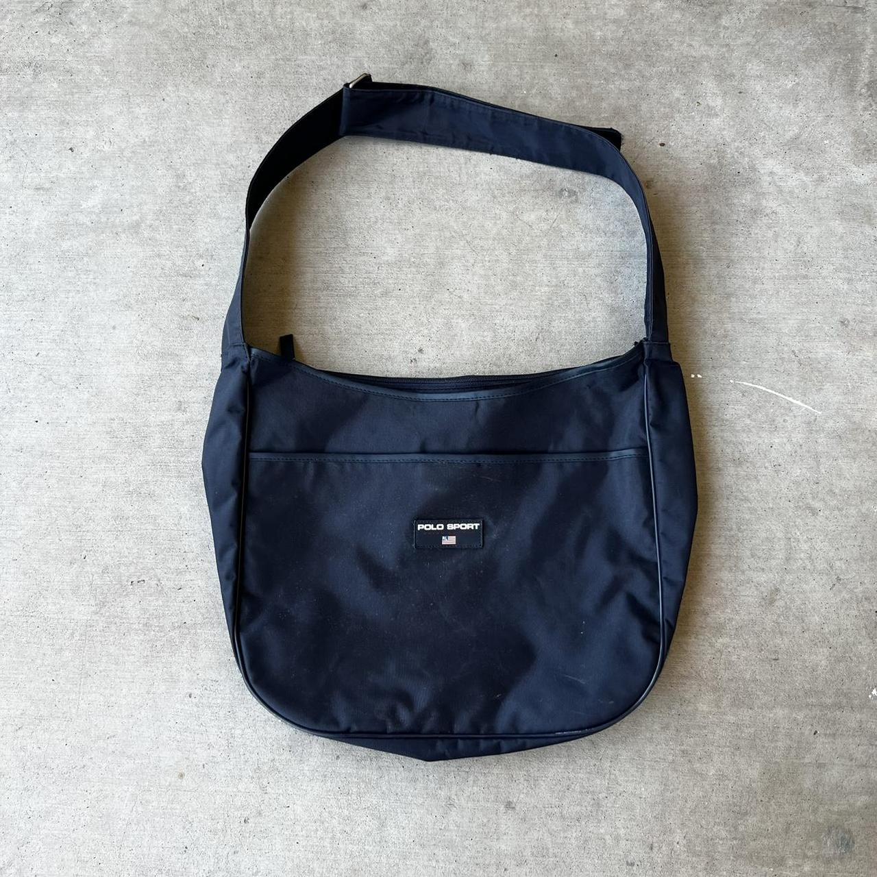 Vintage Polo Sport Shoulder Bag Navy Blue Has... Depop