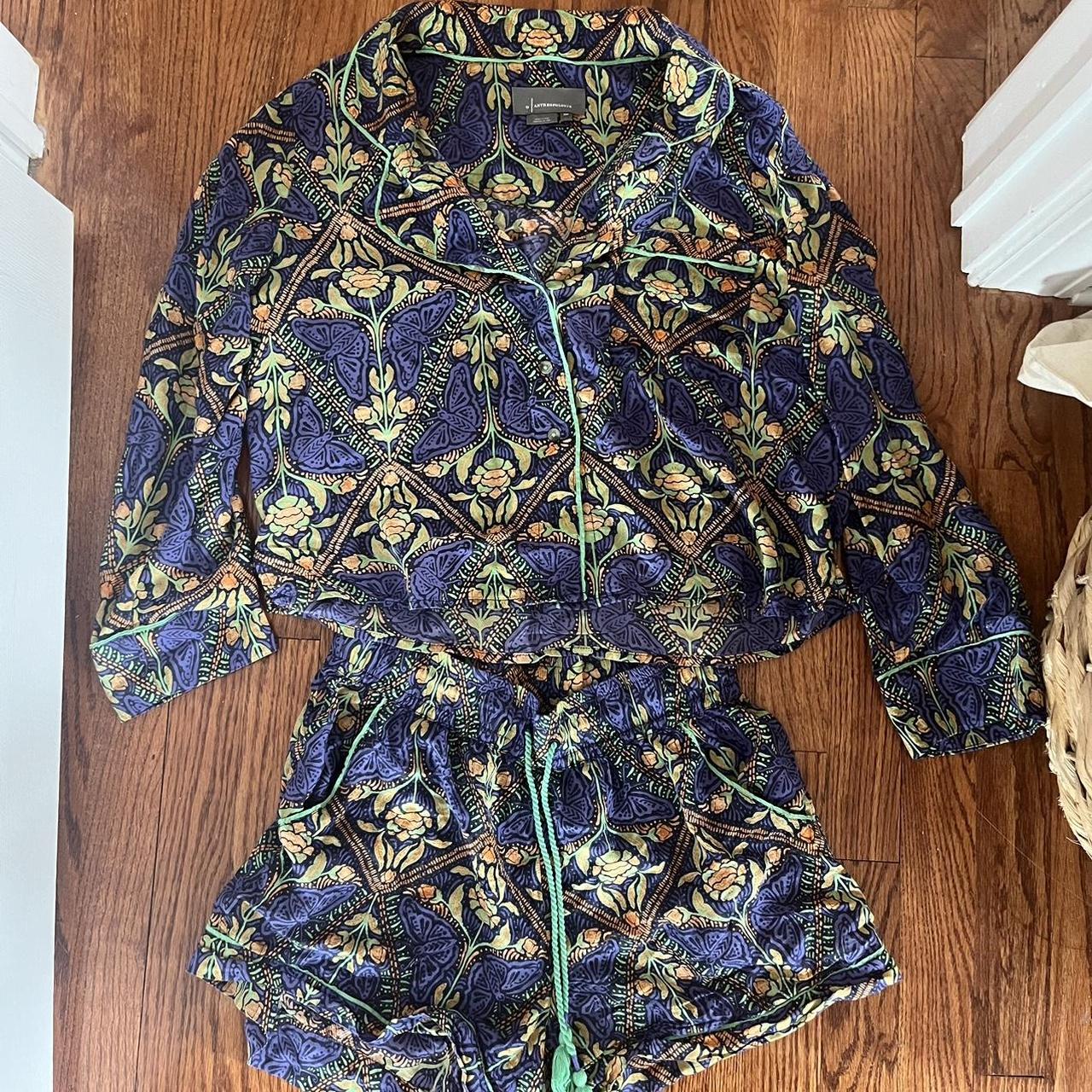 Anthropologie Pajama Set Top Xsp Im 56 And It Depop 7998