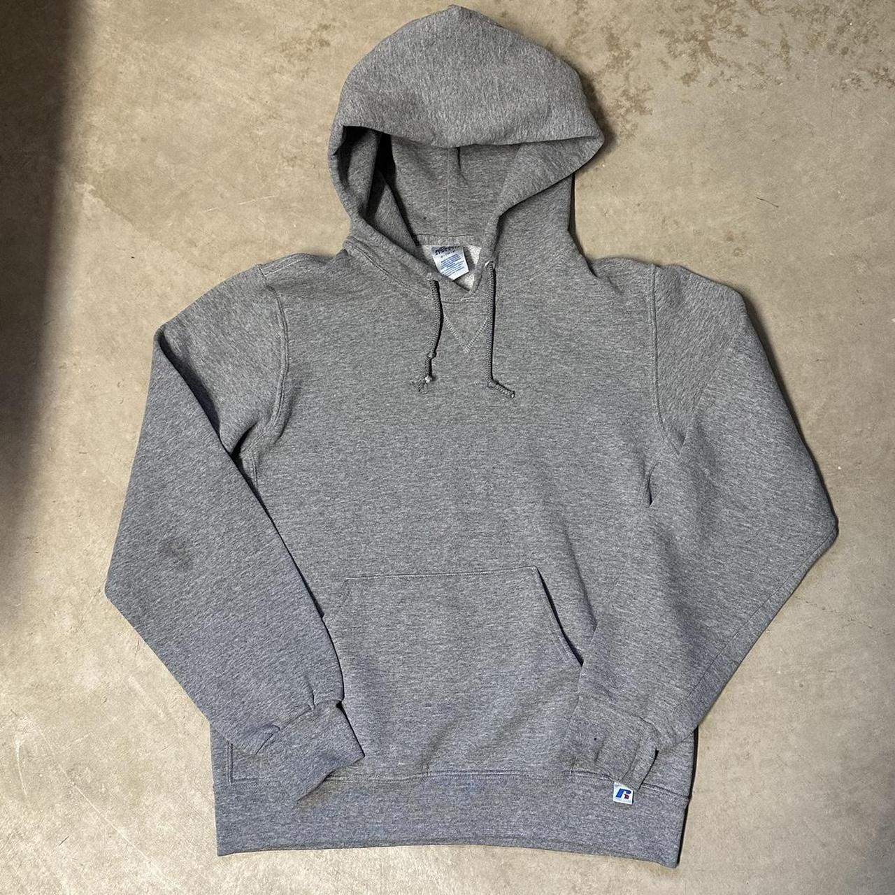 Russell Athletic Men's Grey Hoodie | Depop