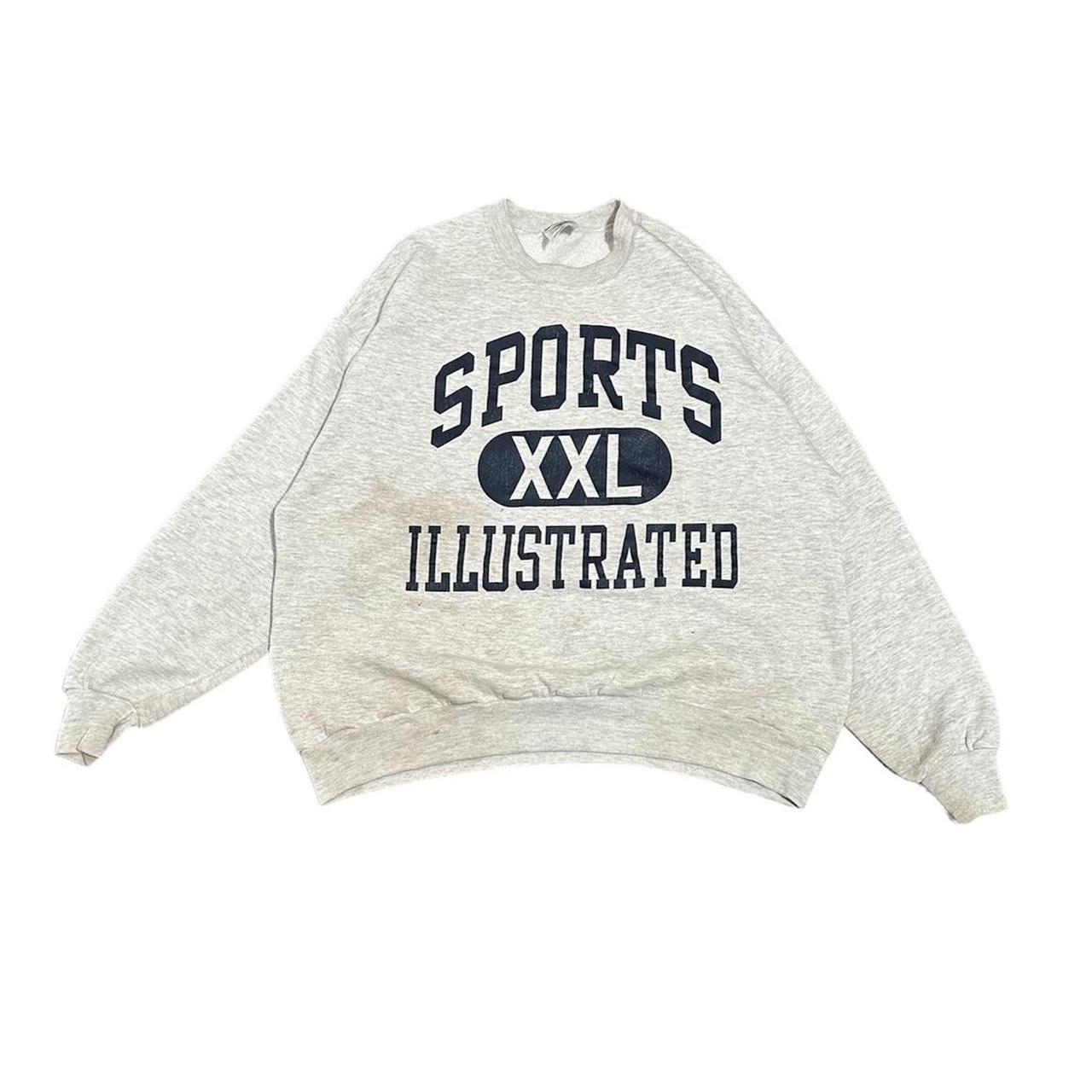 -Distressed/Stained Sports Illustrated Sweatshirt... - Depop