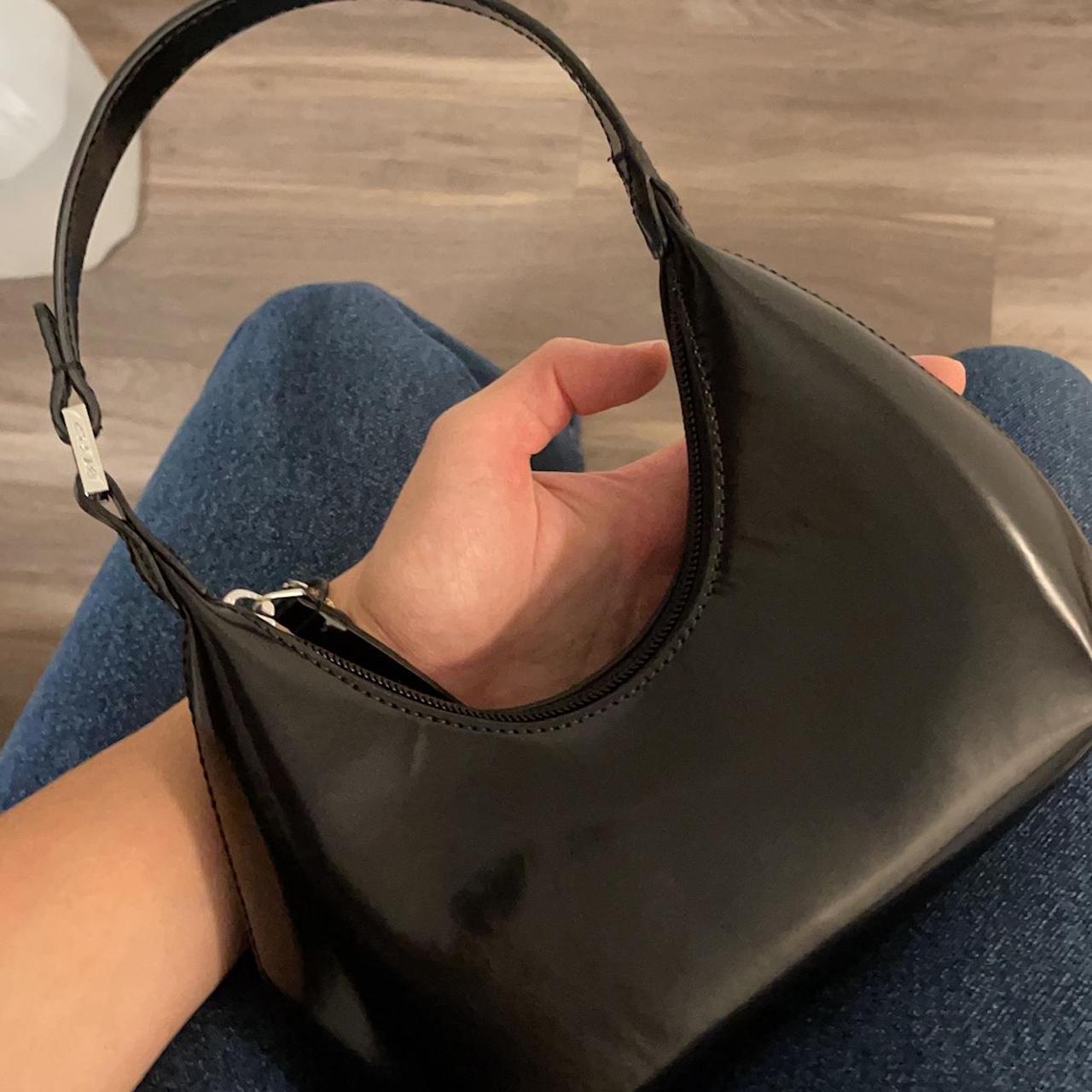 BY FAR Black Baby Amber Shoulder Bag Used Depop