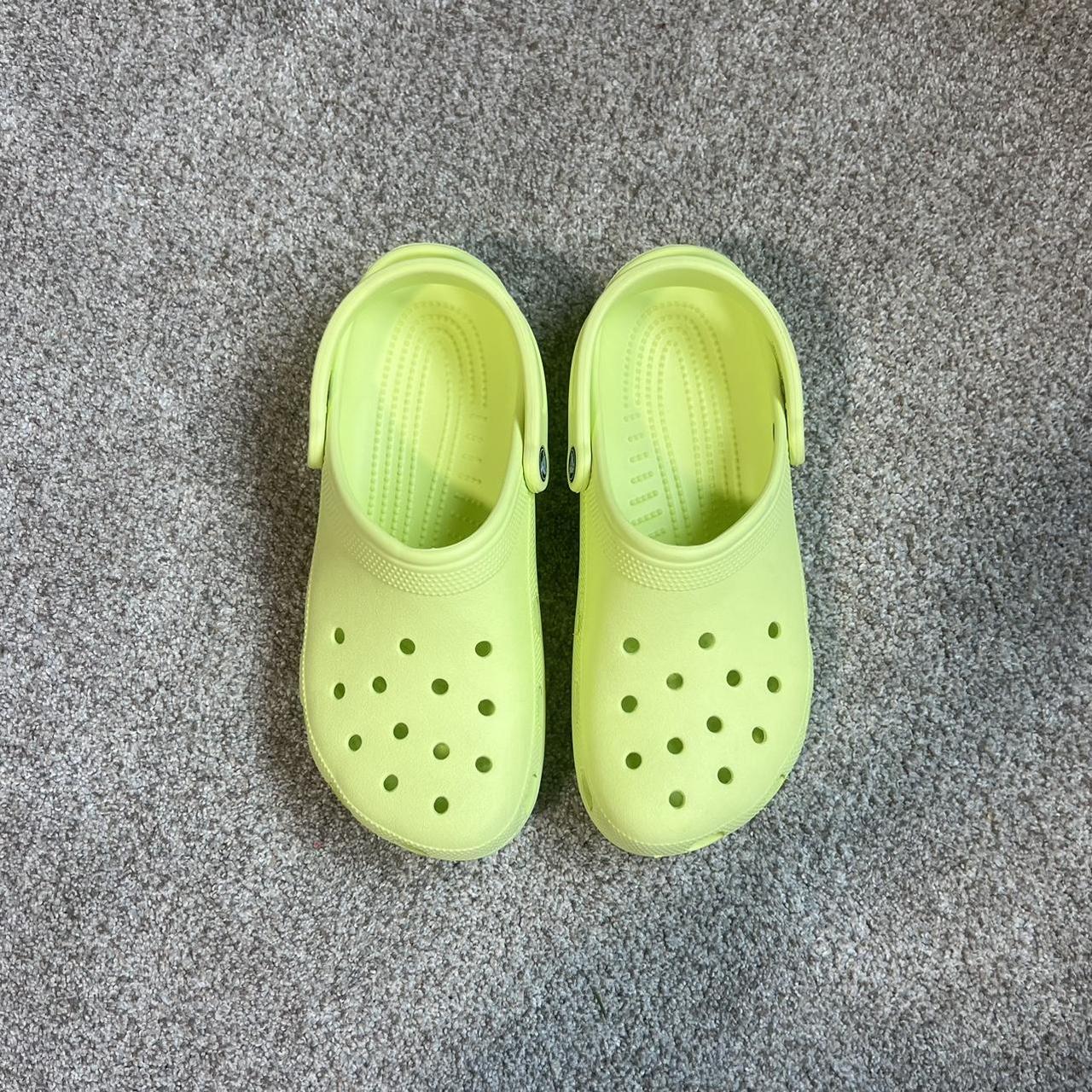 Bright fashion green crocs