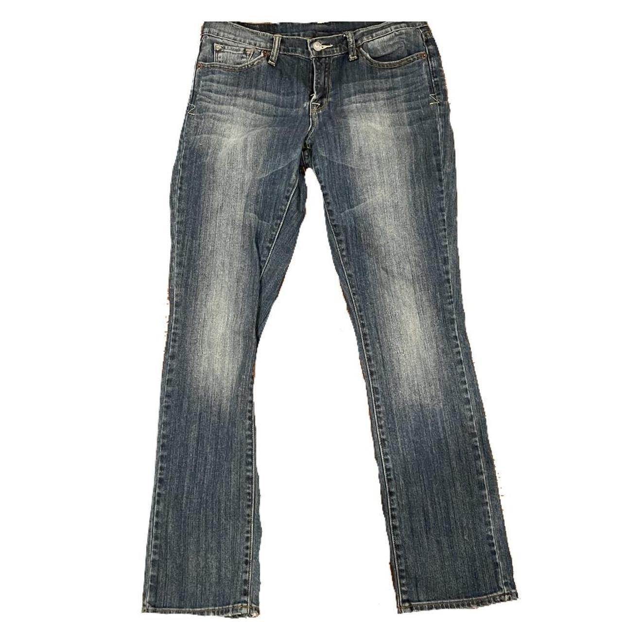 Y2K Vintage Lucky Brand Dark Wash Denim Low Rise Boot Cut Flare Leg Jeans  10/30 