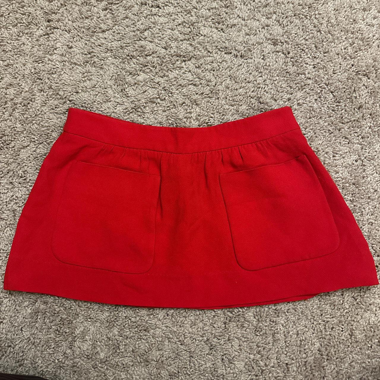 Miu Miu Women's Skirt - Red - S – Miu Miu red min… - image 1