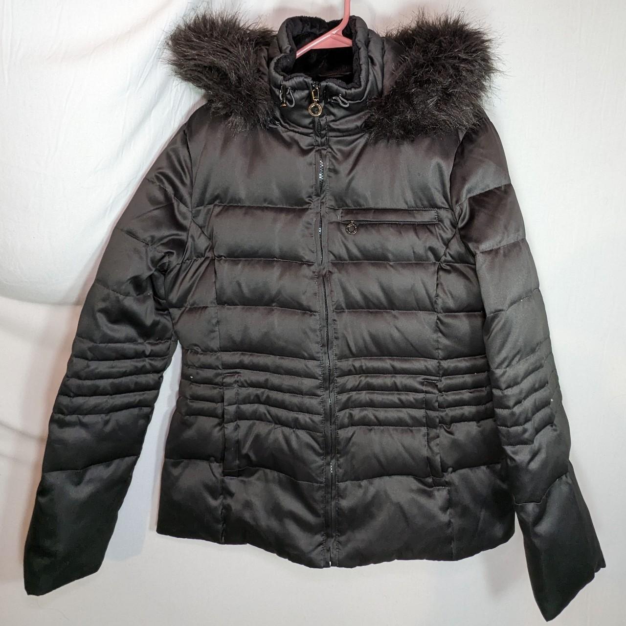 DKNY Short Puffer Down Jacket w Zipper Detachable... - Depop